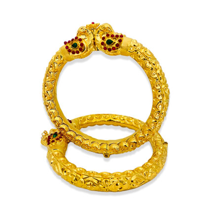 Gold Gleaming Hoop Diamond Earrings